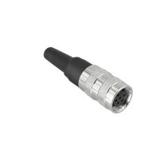 M16 6 Pin Seyyar Dişi Konnektör - J09-6A