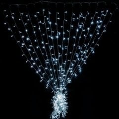 2X50 Cm Perde Beyaz iç mekan IP20 Saçaklı Led Işıklar