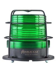 5 Mod Universal Buzzer Kafesli Tepe Lambası 85-260V AC/DC SNT-925-B-KFS Yeşil