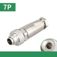 M9 7 Pin Erkek Konnektör - Seyyar Kablo Tipi Konnektör