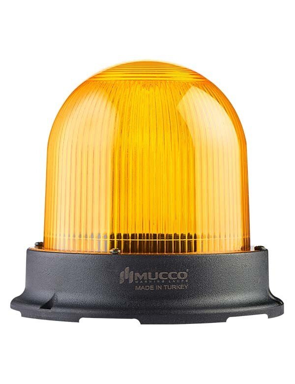 5 Mod Buzzerlı Tepe Lambası 85-260V AC/DC SNT-1225-B Sarı