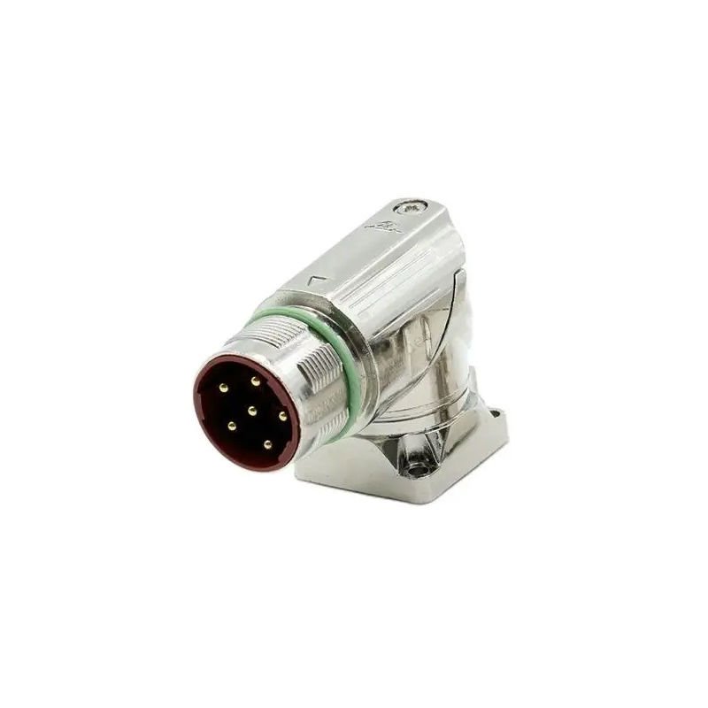 M23 6 Pin Panel 90° Açılı Erkek Konnektör - M23-M06S Konnektör