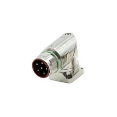 M23 6 Pin Panel 90° Açılı Erkek Konnektör - M23-M06S Konnektör