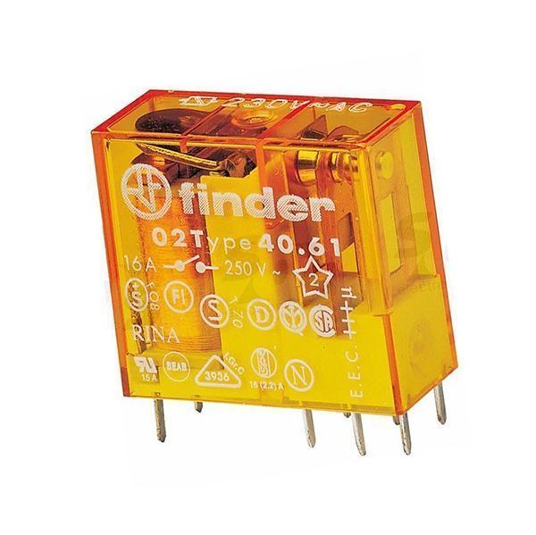 230v Ac Tek Kontak 16 A Pcb Röle 40.61.8.230 Finder