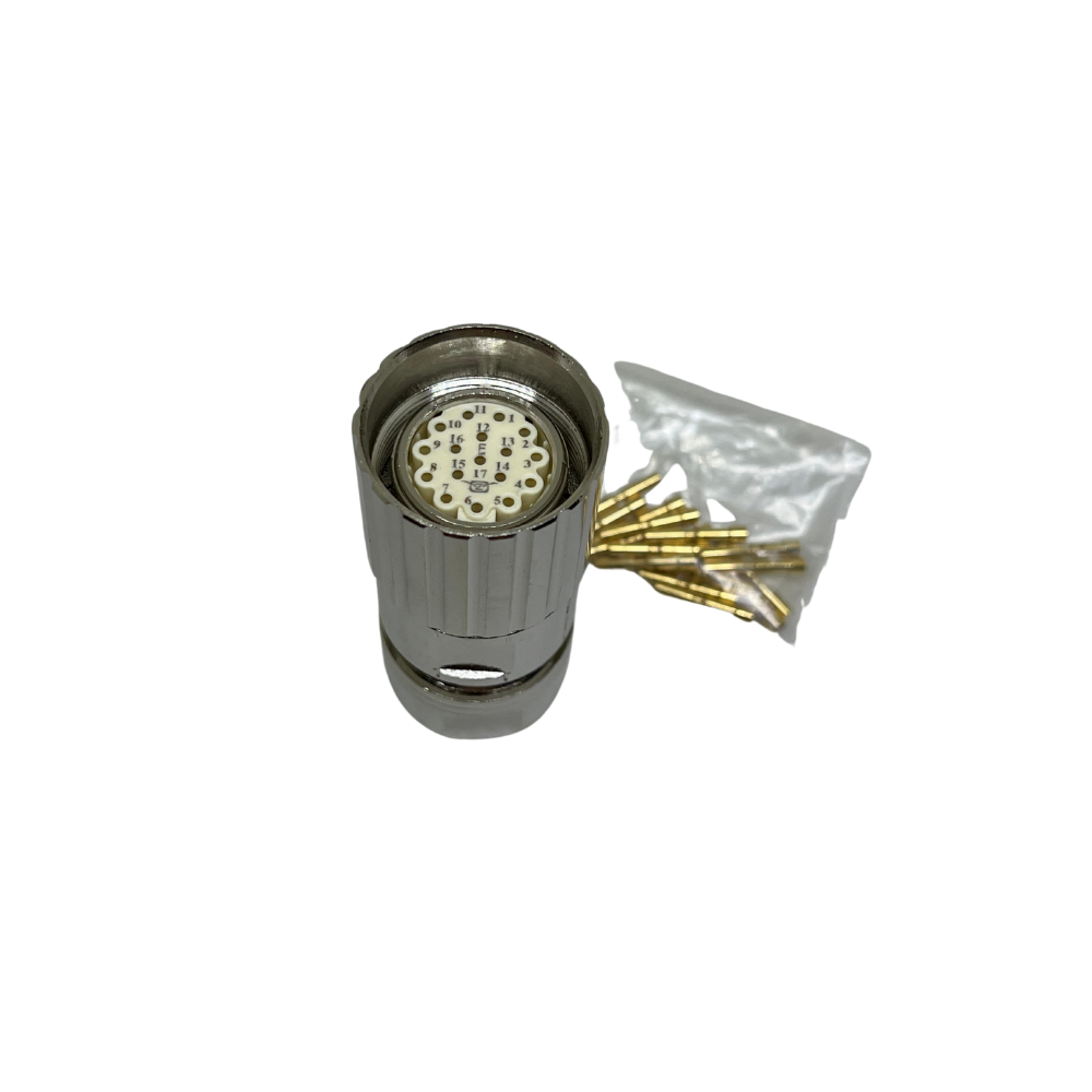 M23 17 Pin Seyyar Dişi Konnektör - M623-17A Konnektör