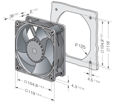 Ebm Papst ACI 4420 H Aksiyel Kompakt Fan ACI 4420 H