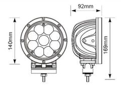 10W Forklift Güvenlik ışığı (Şerit) 10-48V DC SNT-RL183 Kırmızı