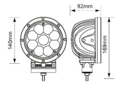 10W Forklift Güvenlik ışığı (Şerit) 10-48V DC SNT-RL183 Mavi