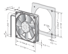 Ebm Papst 4414F Aksiyel Kompakt Fan 24 DC 4414 F