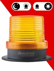 5 Mod Sensörlü Tepe Lambası 12-24 AC/DC - SNT-115-ND Sarı