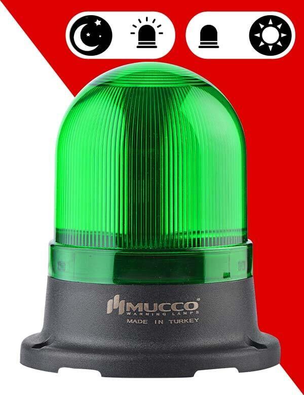 5 Mod Sensörlü Tepe Lambası 85-260V AC/DC - SNT-125-ND Yeşil