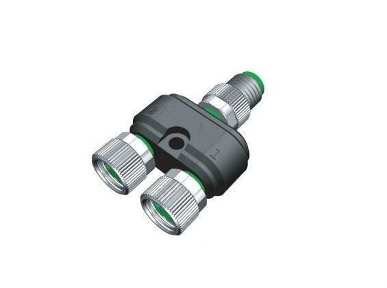 M8 Y Tip 3 Pin Erkek - 3 Pin Dişi Konnektör Y-M8-M03/2F03