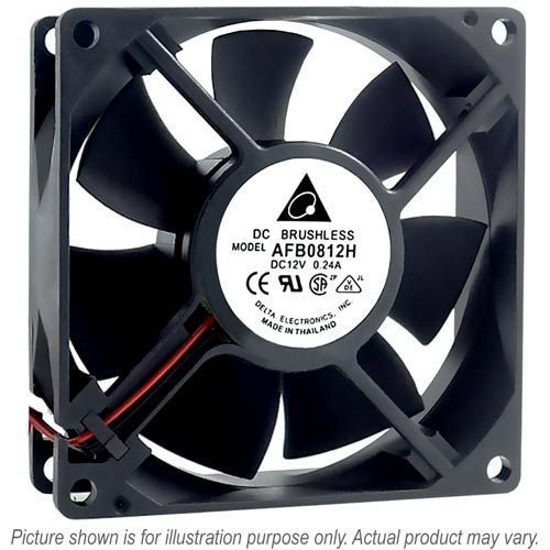 AFB0812H - 80x80x25 DELTA 2 KABLOLU 12V DC FAN