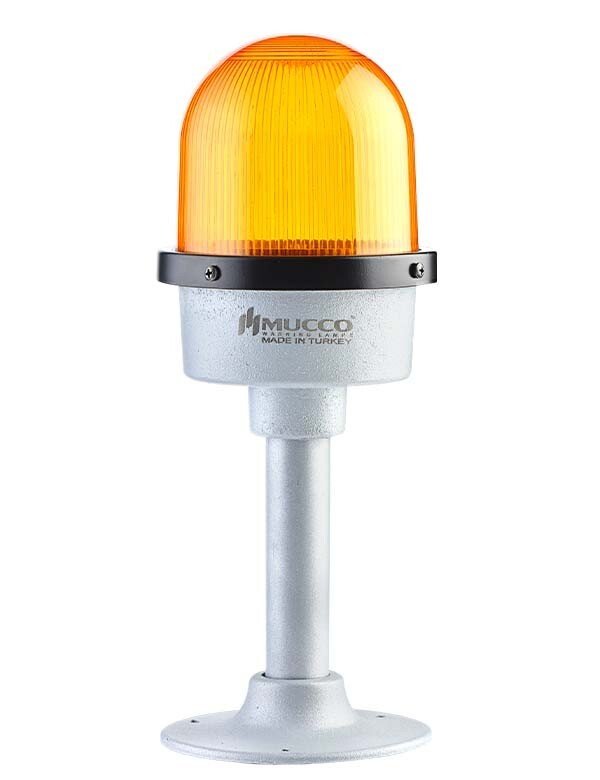 Çakar Döküm Tepe Lambası 12-24V AC/DC SNT-DU12513 Sarı