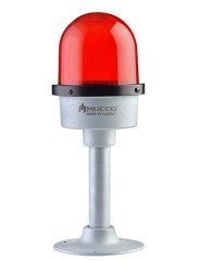 Çakar Döküm Tepe Lambası 85-260V AC/DC SNT-DU12522 Kırmızı