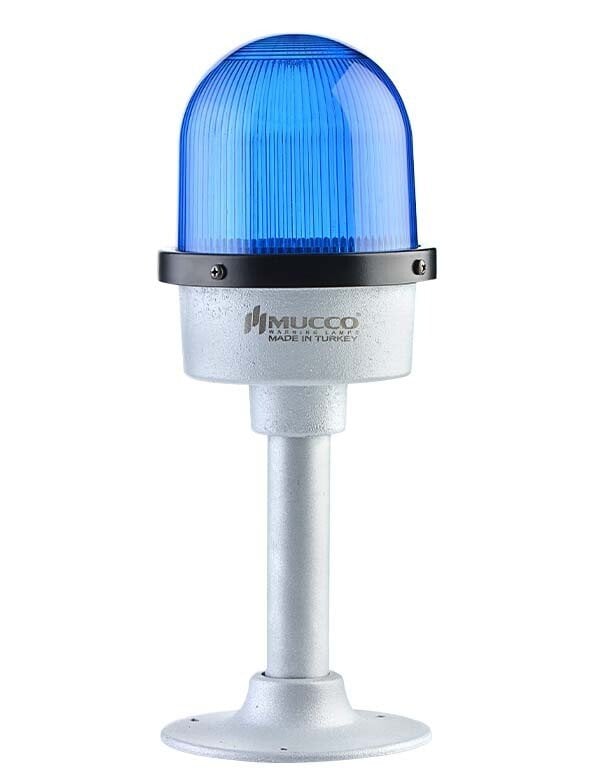 Çakar Döküm Tepe Lambası 85-260V AC/DC SNT-DU12522 Mavi