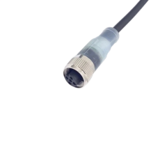 M12 4 Pin Düz 5 Metre Ledli Konnektör