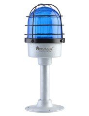 Çakar Kafesli Döküm Tepe Lambası 12-24V AC/DC SNT-DU12513-KFS Mavi