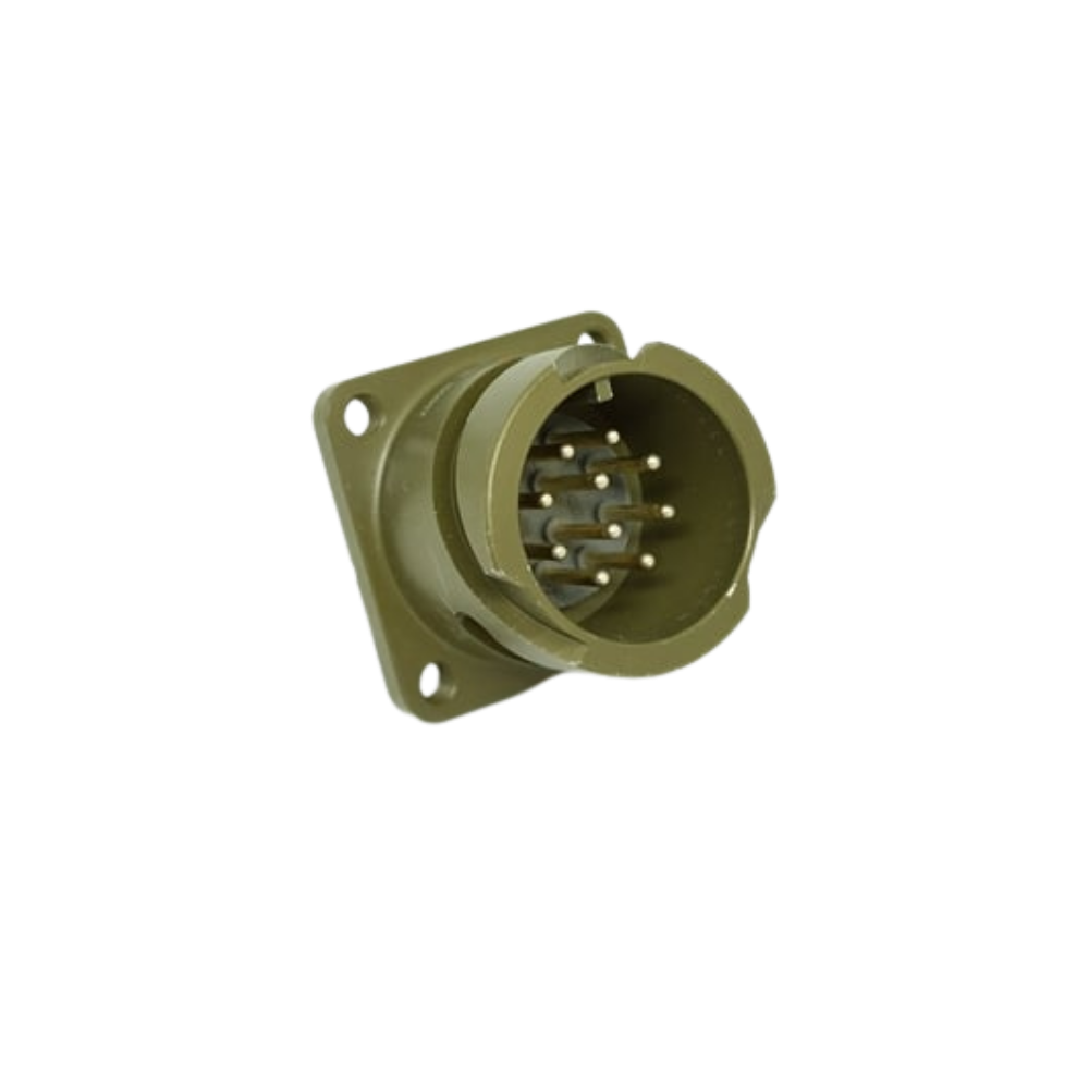 KDB02E-18-1P Bayonet Panel Şase Tipi Erkek Askeri Konnektör