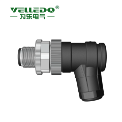 M12-M08S - M12 8 Pin Erkek 90° Açılı Konnektör - Velledq(Kopya)