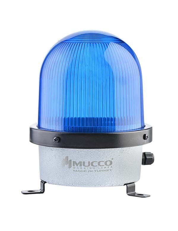 Çakar Döküm Tepe Lambası 85-260V AC/DC SNT-D12522 Mavi