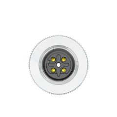 M12 D Code 4 Pin Dişi Düz Konnektör - Velledq M12-DF04T