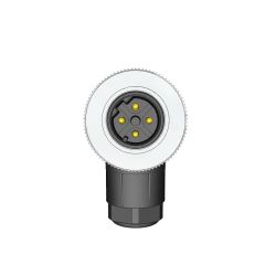 M12 D Code 4 Pin Erkek Açılı 90° Konnektör - Velledq M12-DM04S