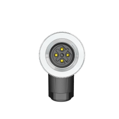 M12 D Code 4 Pin Dişi Açılı 90° Konnektör - Velledq M12-DF04S