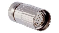 M23 12 Pin Seyyar Dişi Konnektör - M623-12A / M23-F12T Konnektör